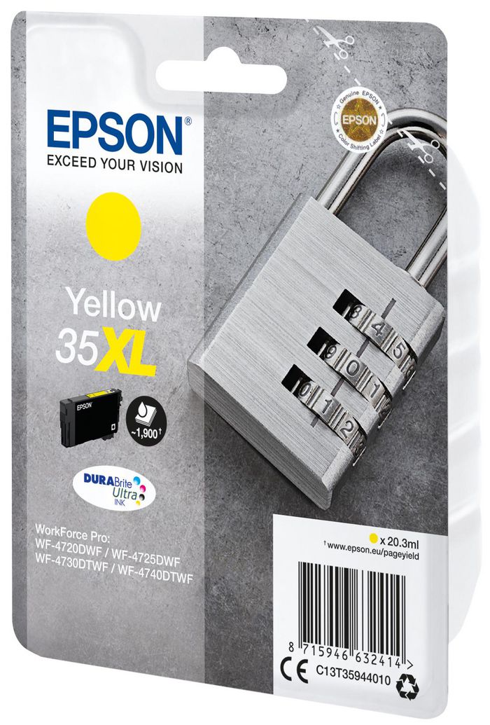 EPSON 35XL Ink Yellow 20,3ml - Bilde 2
