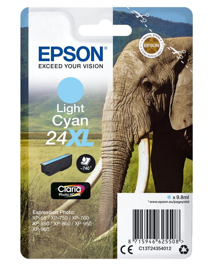 24XL ink cartr light