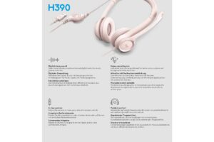 LOGI H390 USB Computer Headset - ROSE
