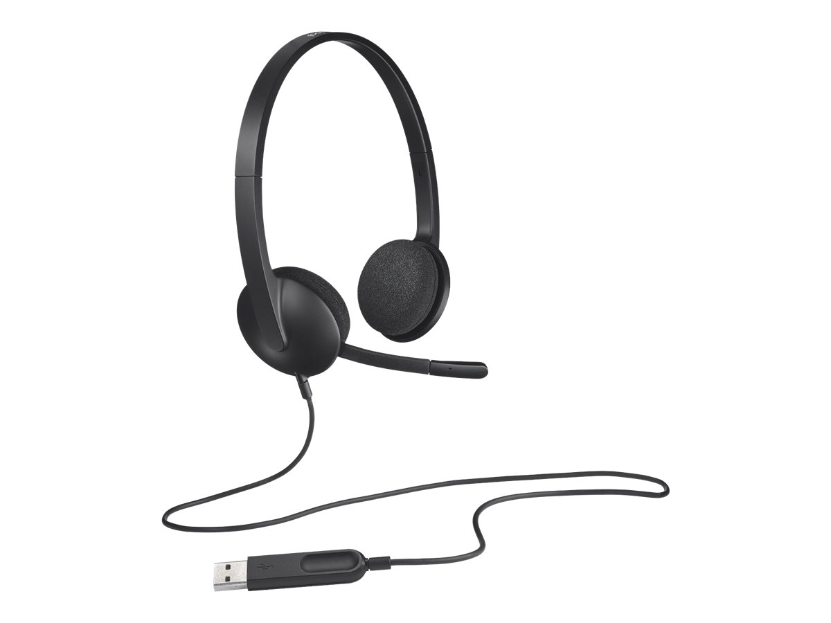 Logitech H340 Wired USB-A Headset - Noise Canceling Mic, Black, 1.8m Cable - Bilde 6