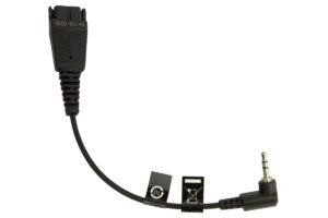 JABRA QD Cord to 2 5mm pin plug angulate