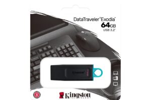KINGSTON 64GB USB3.2 Gen 1 DT Bk+Teal
