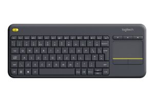 Logitech K400 Wireless Touch Black Plus - Keyboard with Touchpad - Pan Nordic