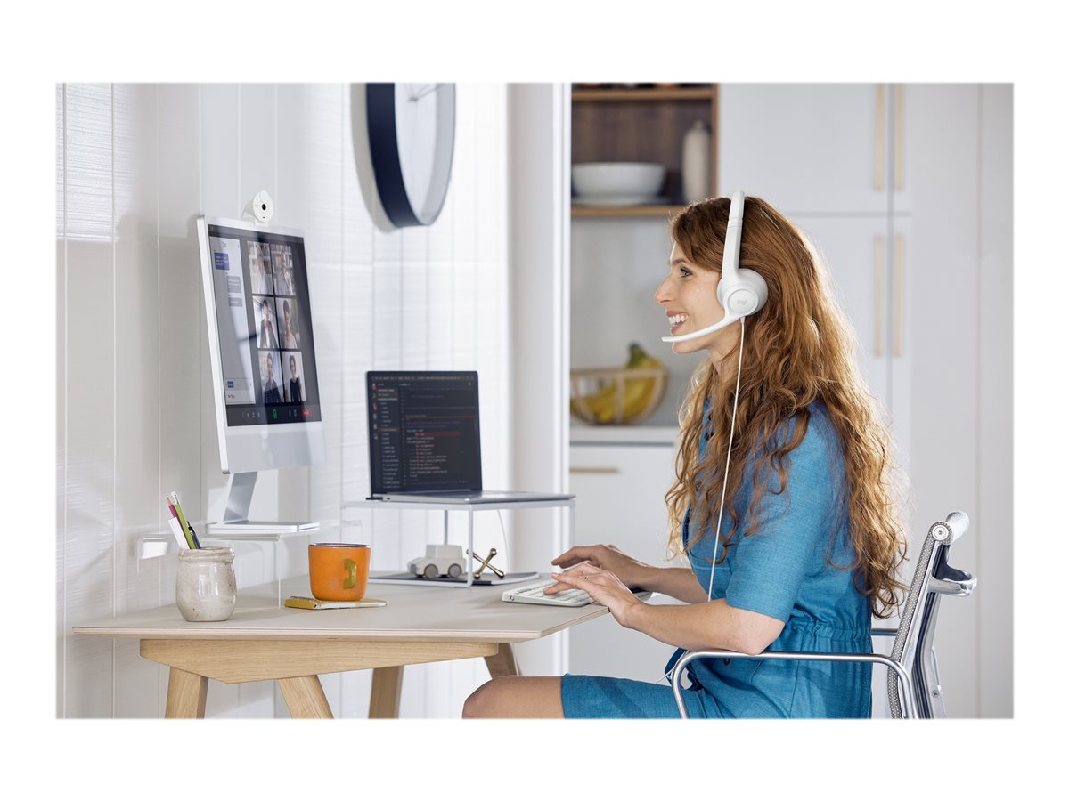 LOGI H390 USB Computer Headset - WHITE - Bilde 14