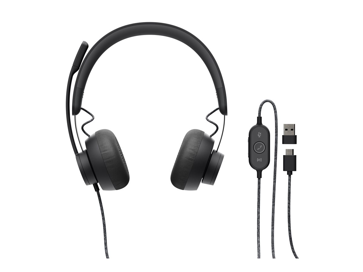 Logitech Zone Wired UC Headset Head-band Black - Bilde 3