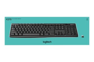 Logitech K270 Wireless Keyboard - Black - Pan Nordic
