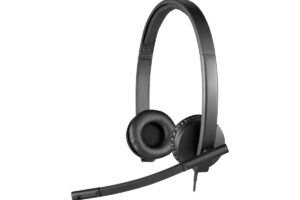 Logitech H570E Wired USB-A Headset - Noise & Echo Canceling, Black