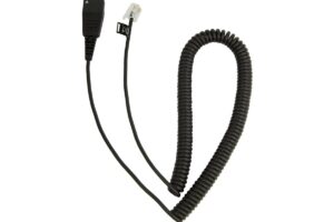 JABRA QD Cord to RJ10, coiled, 0,5 - 2 m
