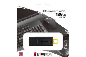 KINGSTON 128GB USB3.2 Gen1 DT Bk+Yellow