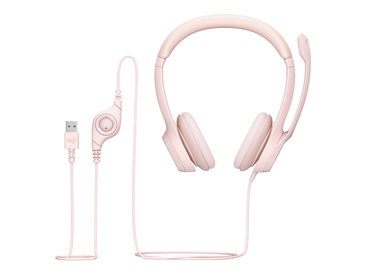LOGI H390 USB Computer Headset - ROSE - Bilde 6