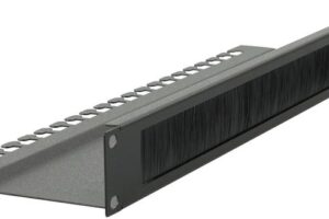 Lanview 1U 19" L BENT, BRUSHED CABLE