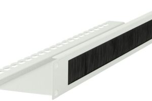 Lanview 1U 19" L BENT, BRUSHED CABLE
