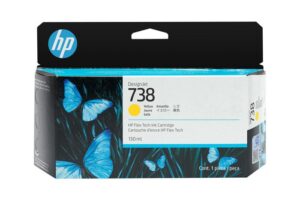 HP 738 130-ml Yellow DesignJet Ink Cartr