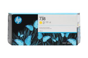 HP 738 300-ml Yellow DesignJet Ink Cartr