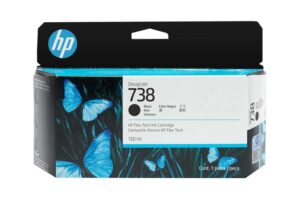 HP 738 130-ml Black DesignJet Ink Cartri