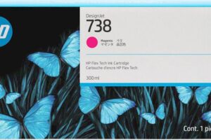 HP 738 300-ml Magenta DesignJet Ink Cart