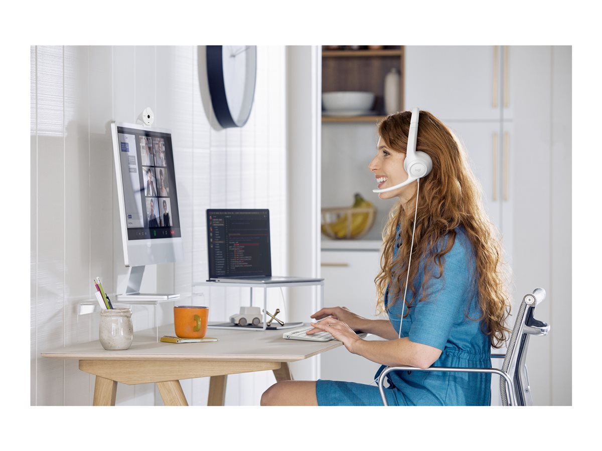 LOGI H390 USB Computer Headset - WHITE - Bilde 13