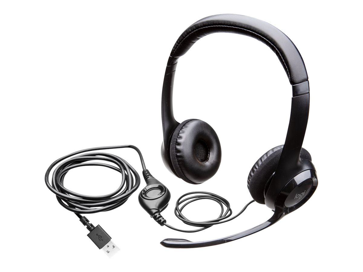 Logitech H390 Wired USB-A Headset - Noise Canceling Mic, Black, 1.9m Cable - Bilde 11
