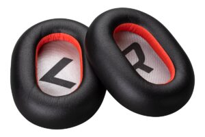 HP Poly Voyager 8200 Black Leatherette Ear Cushions 2 Pieces