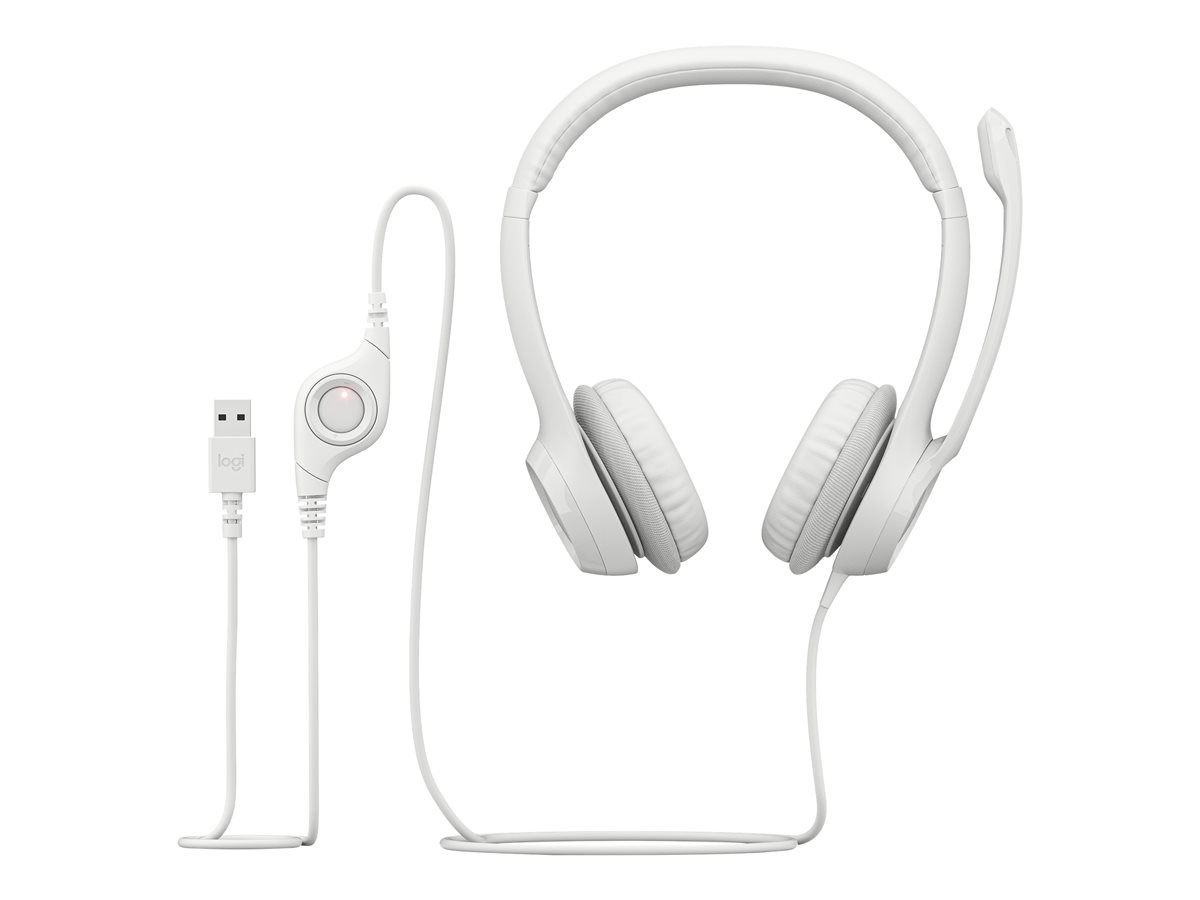 LOGI H390 USB Computer Headset - WHITE - Bilde 7