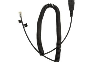 JABRA QD to RJ10, coiled, 0,5 - 2 meters