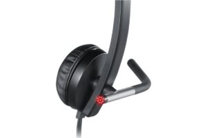 Logitech H650E Wired USB-A Stereo Headset - Black, LED On-Call Indicator