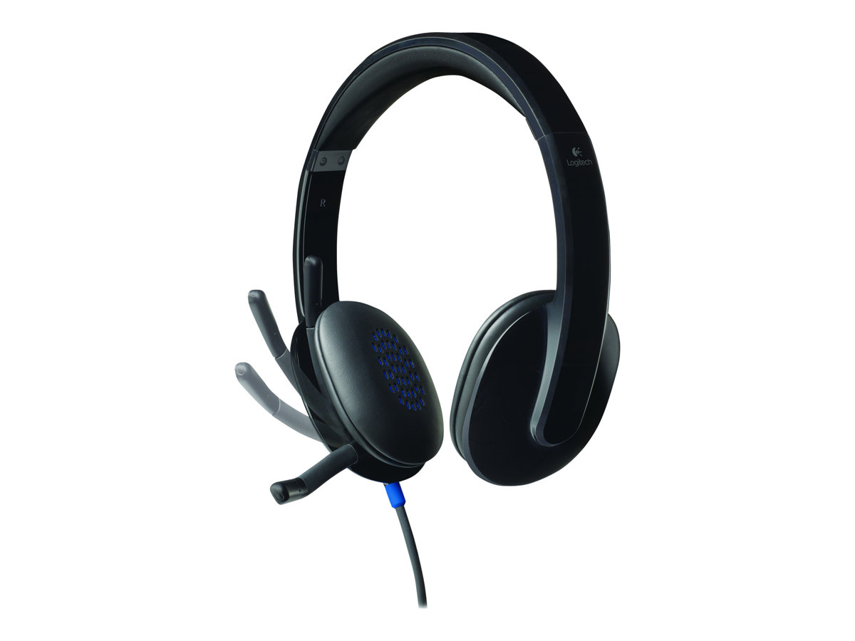 Logitech H540 Wired USB-A Headset - Black, 1.8m Cable