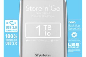 Verbatim External HD 1 TB Silver