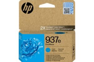 HP 937e EvoMore Cyan Original Ink Cart