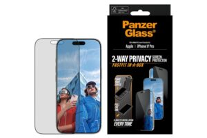 PanzerGlass® Privacy Screen Protector iPhone 17 Pro | Ultra-Wide Fit w. FASTFIT IN-A-BOX