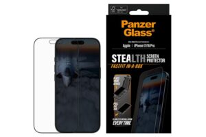 PanzerGlass® Stealth Screen Protector iPhone 17 | iPhone 16 Pro | Ultra-Wide Fit w. FASTFIT IN-A-BOX