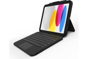 ZAGG Tough Keys - tastatur og folioveske (boks) - med styrepute - QWERTY - Nordisk - svart - B2B Inn-enhet